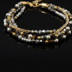 Golden Bead Chain Necklace – German Silver Layered Necklace