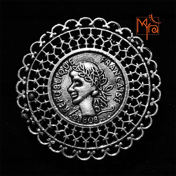 Republic of France Engraved Cocktail Ring