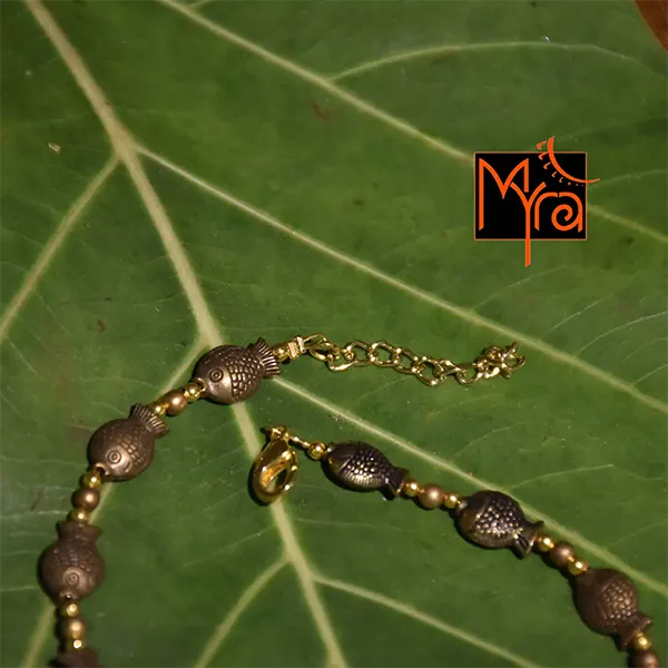 Fish Charm Golden Anklet