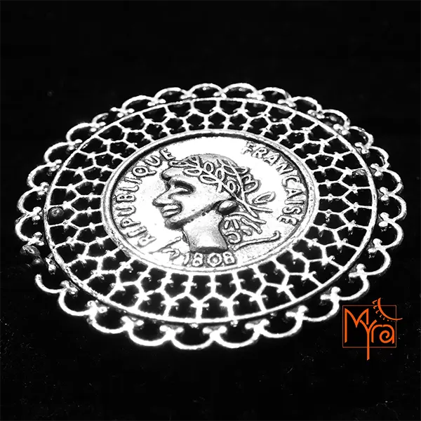 Republic of France Engraved Cocktail Ring