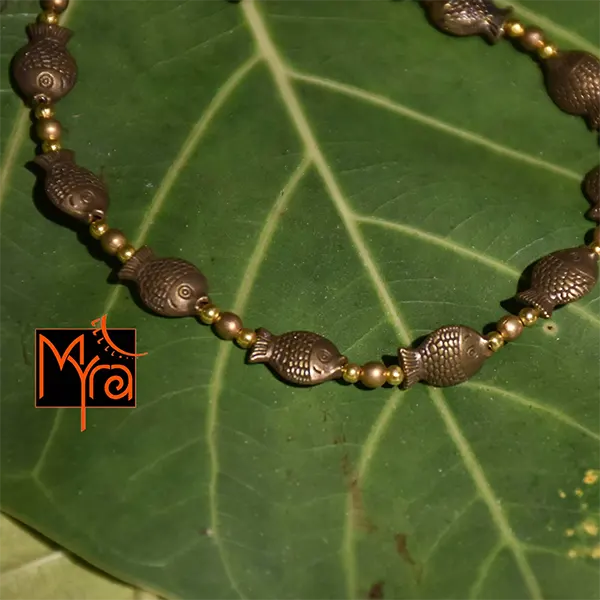 Fish Charm Golden Anklet
