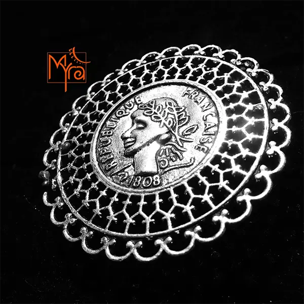 Republic of France Engraved Cocktail Ring
