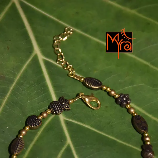 Mixed Golden Charms Anklet