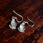 Silver Moonstone Earrings