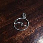Handcrafted pure silver wave pendant online India MYRA