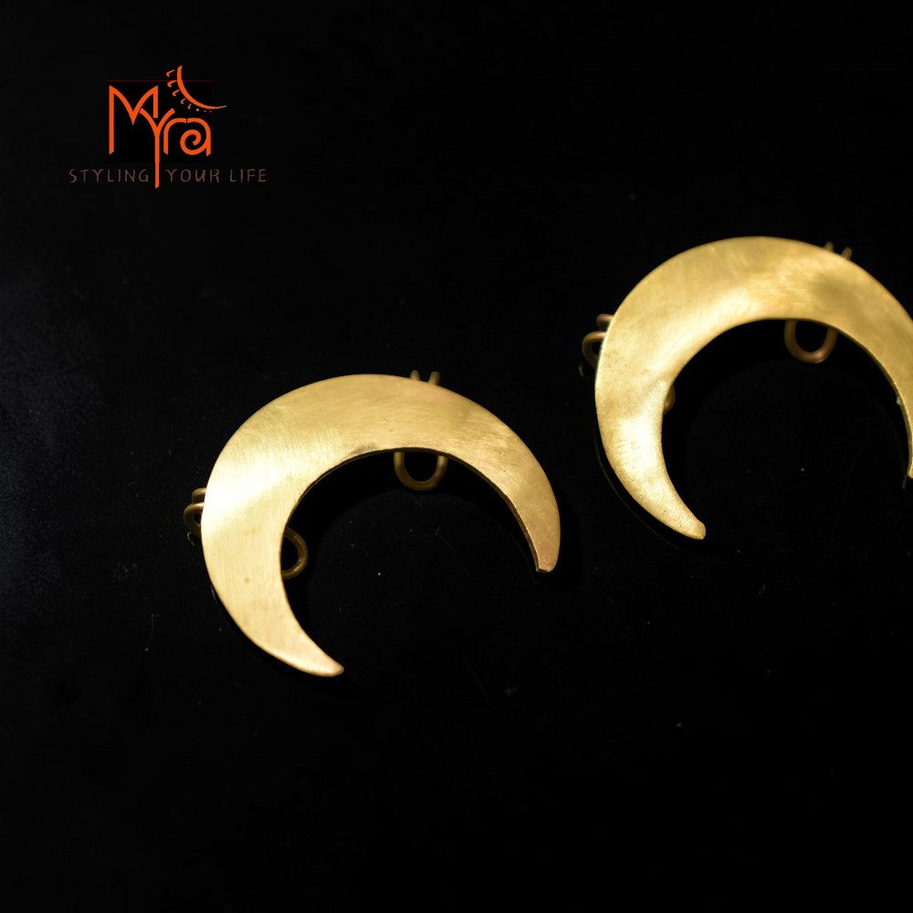 Ardha - Crescent Brass Ear Cuff
