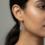 Silver Moonstone Earrings