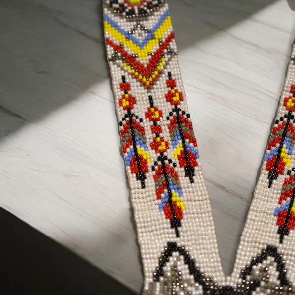 African Weave Necklace : Wolf