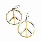 Golden Peace | Brass Earrings