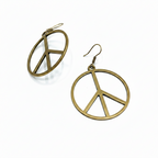 Golden Peace | Brass Earrings