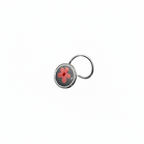 Handpainted Pink Flower on Grey - 925 Sterling Silver Nosepin