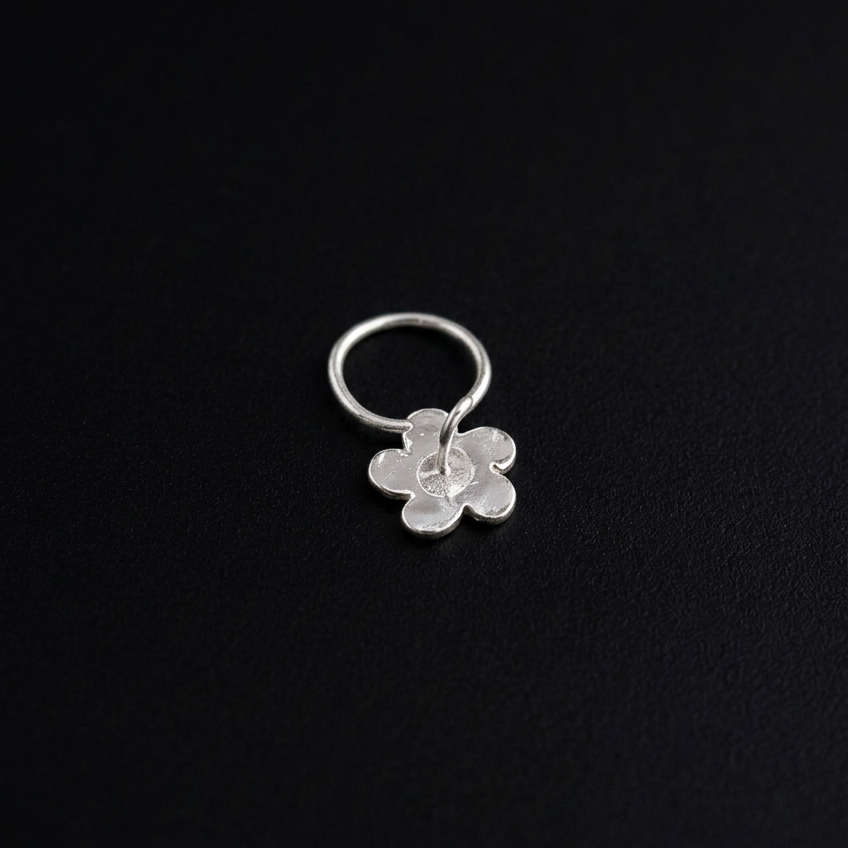 Floral 925 Sterling Silver Nose Stud