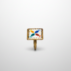 Machh Rani | Mach Handpainted Brass Ring