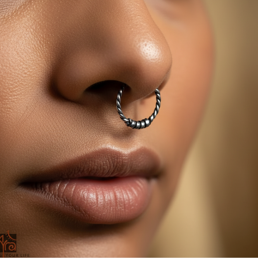 Twist Tale Clip-On Septum Ring