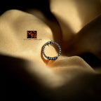 Twist Tale Clip-On Septum Ring 92.5 sterling silver no piercing MYRA