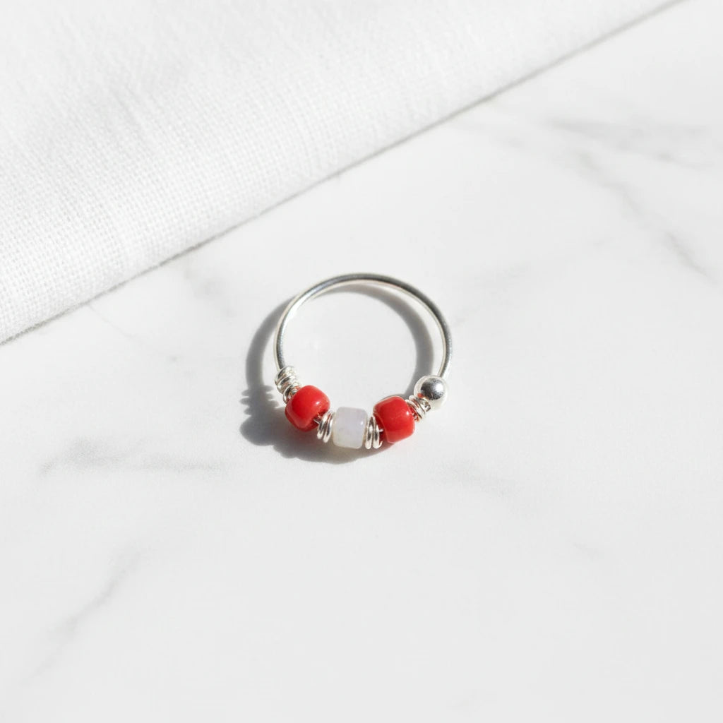 Berry Whirl Nose Ring 92.5 sterling silver pure silver MYRA