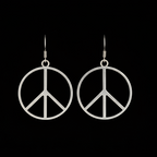 Silver Peace | Brass Silver Polish Earrings