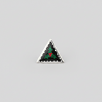 Utsaber Gaach | Christmas Tree Triangle Handpainted Brooch