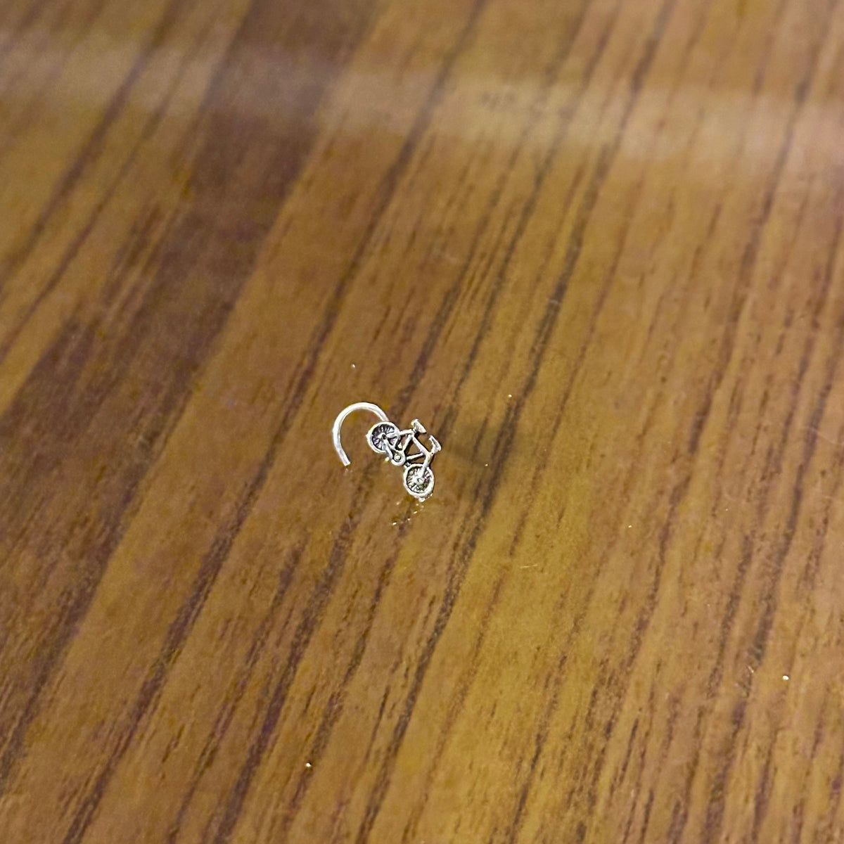 Pure Silver Cycle Nosepin (Wired)