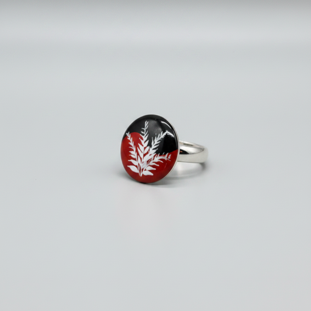 Pujor Kashphool | Kashphool Handpainted Brass Ring
