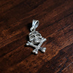 Silver Skull & Bones Pendant