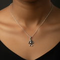 Silver Skull & Bones Pendant