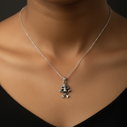 Silver Skull & Bones Pendant