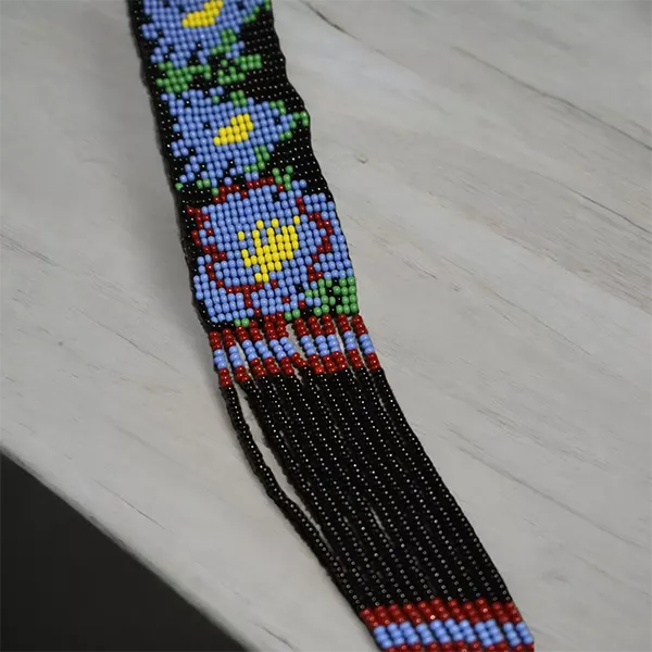 African Weave Necklace : Flower