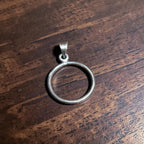 Buy minimal silver round pendant India MYRA