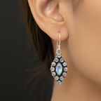 Chandmoni | Moonstone Sterling Silver Earrings