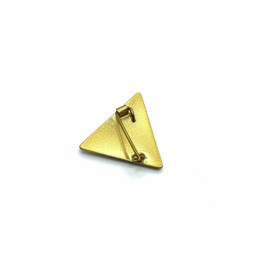 Neel Tirkon | Blue HandpaintedTriangle Brooch