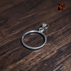 Handcrafted pure silver circle pendant online India MYRA