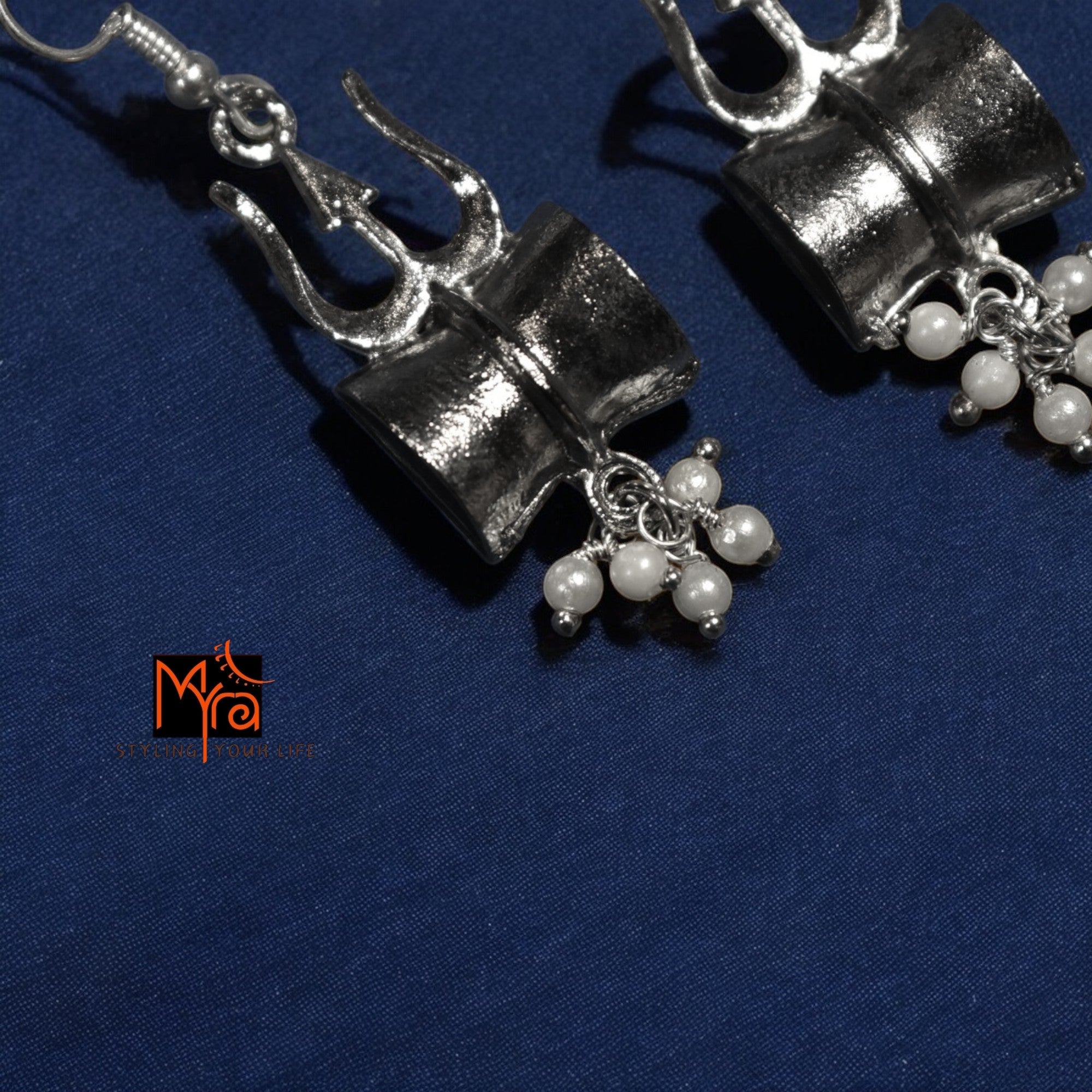 Pearl Enhanced Dumroo Earrings