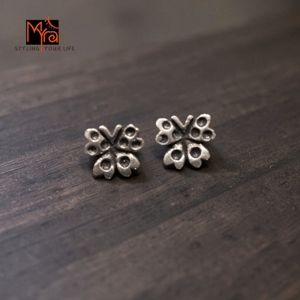 Silver Butterfly Stud Earrings