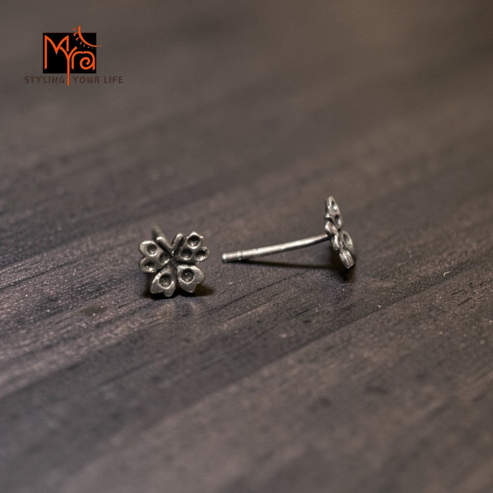 Silver Butterfly Stud Earrings
