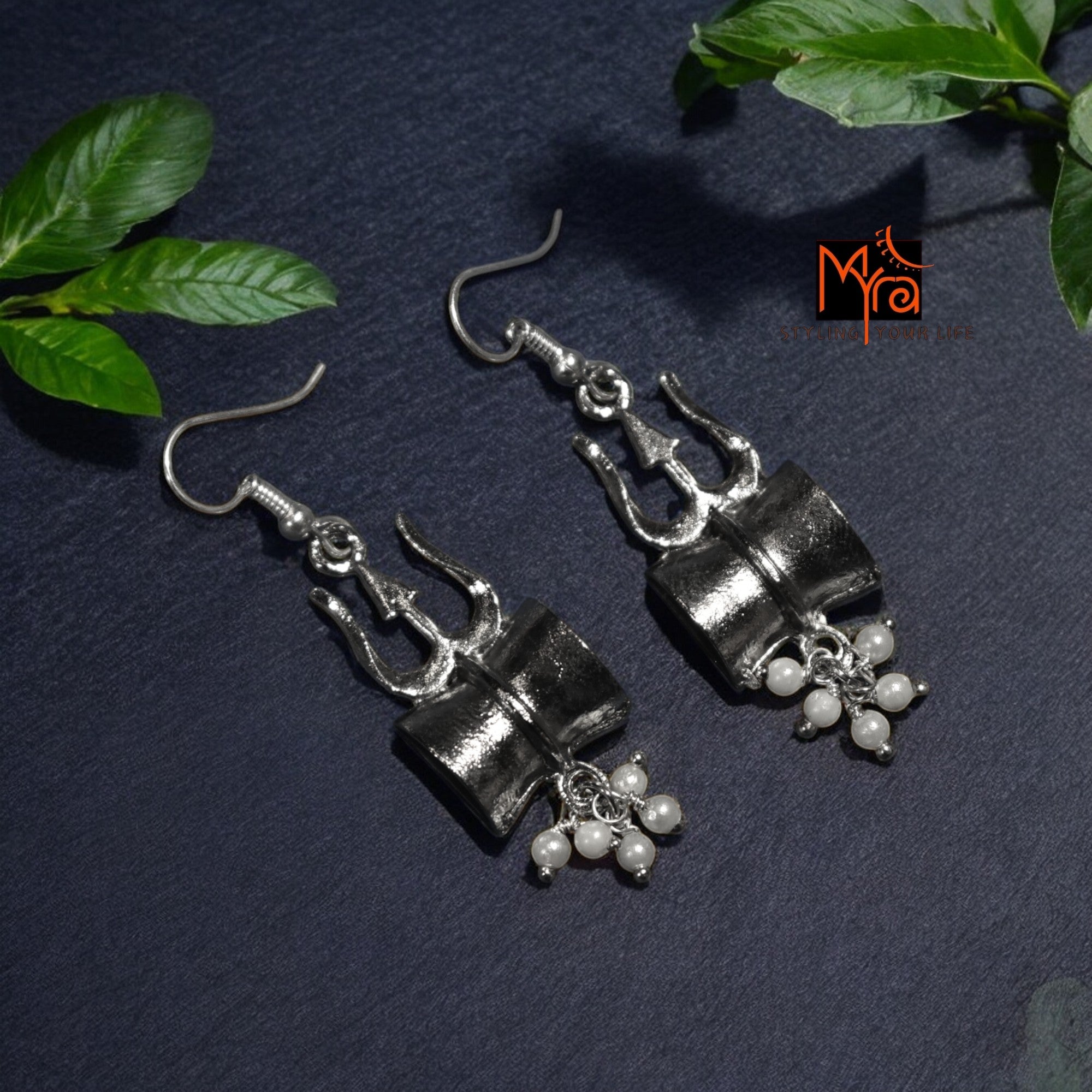 Pearl Enhanced Dumroo Earrings