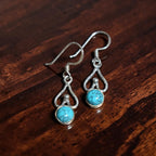Simple Turquoise Statement Earrings