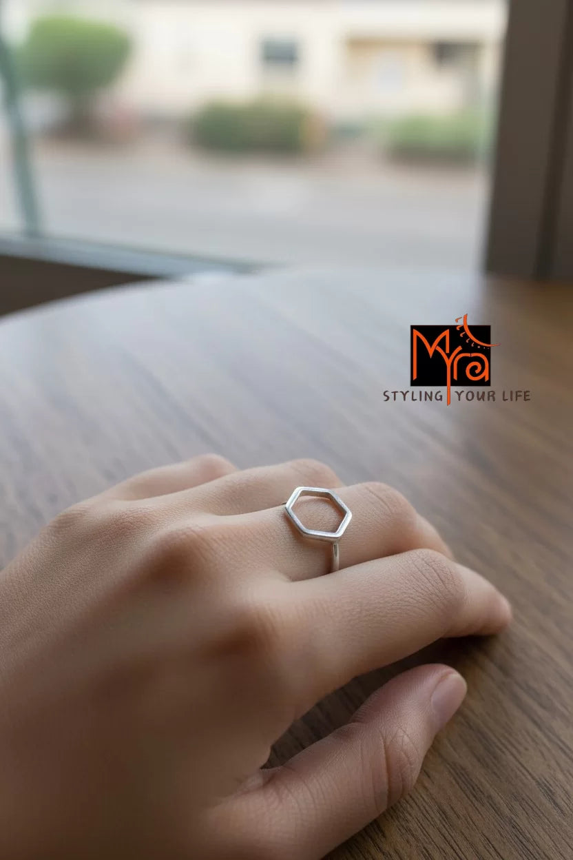 Hexagon Design Ring