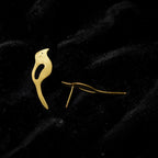 Pakhi - Bird Motif Brass Ear Studs