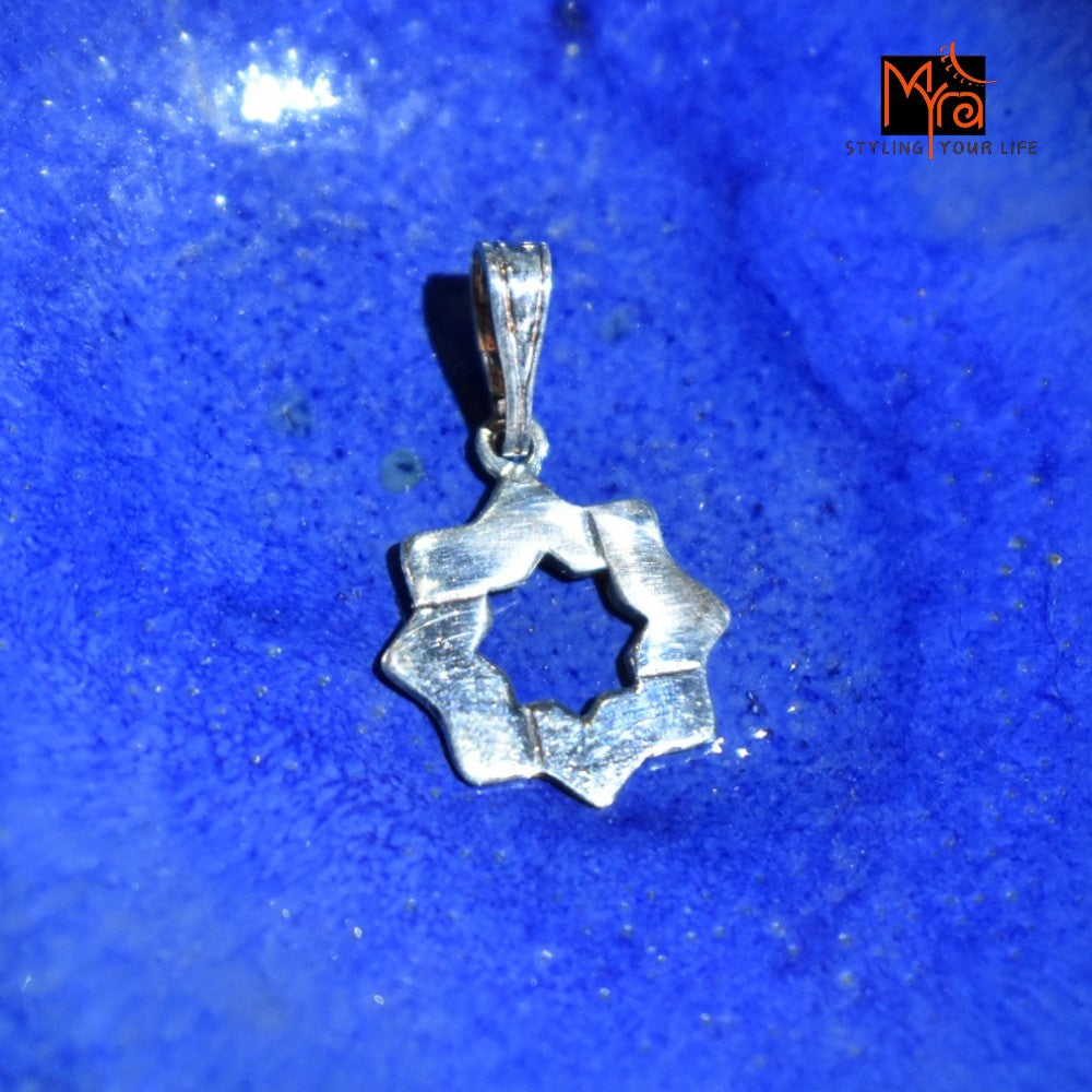 Buy silver star pendant India MYRA