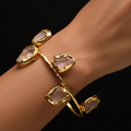 Stone Studded Brass Bracelet