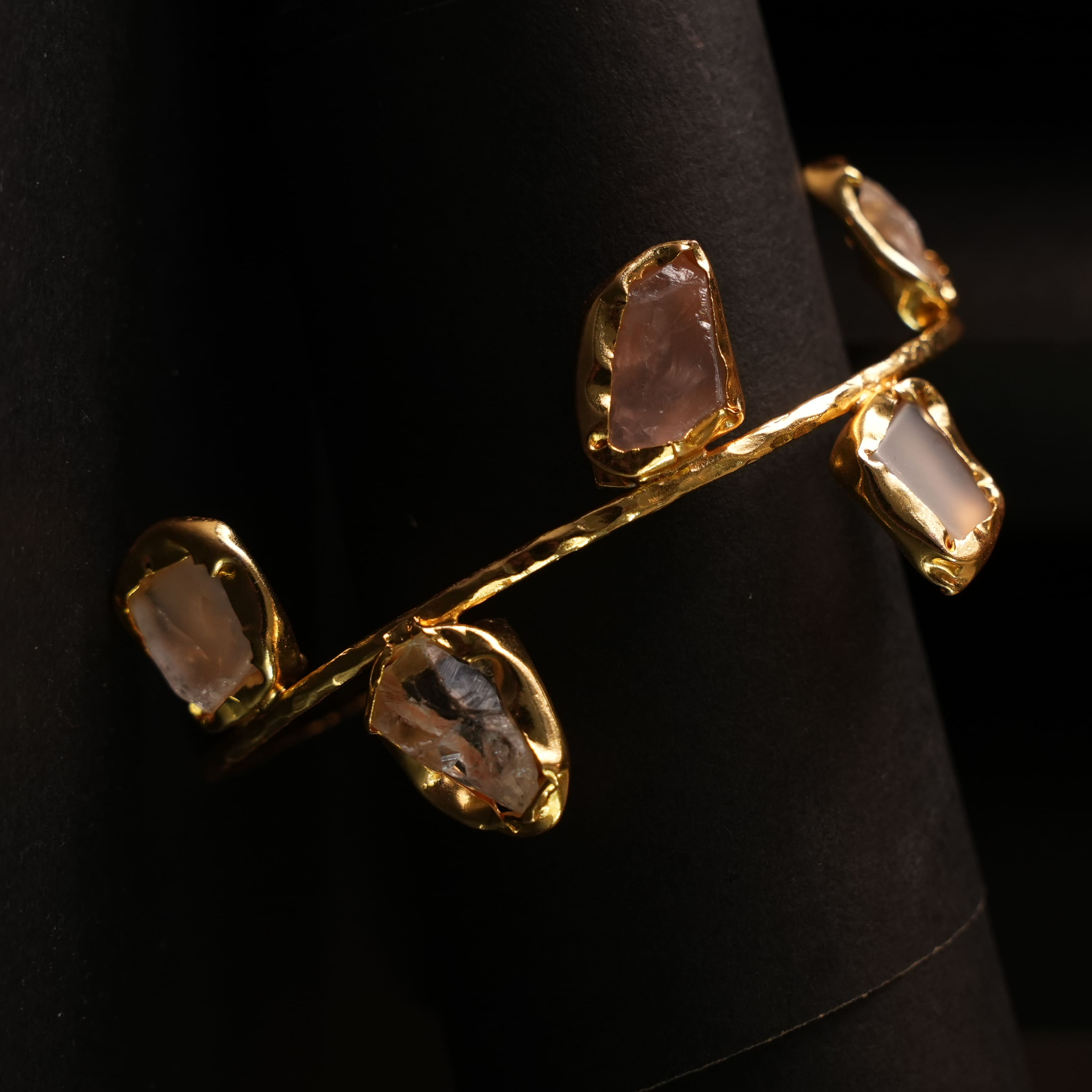 Stone Studded Brass Bracelet