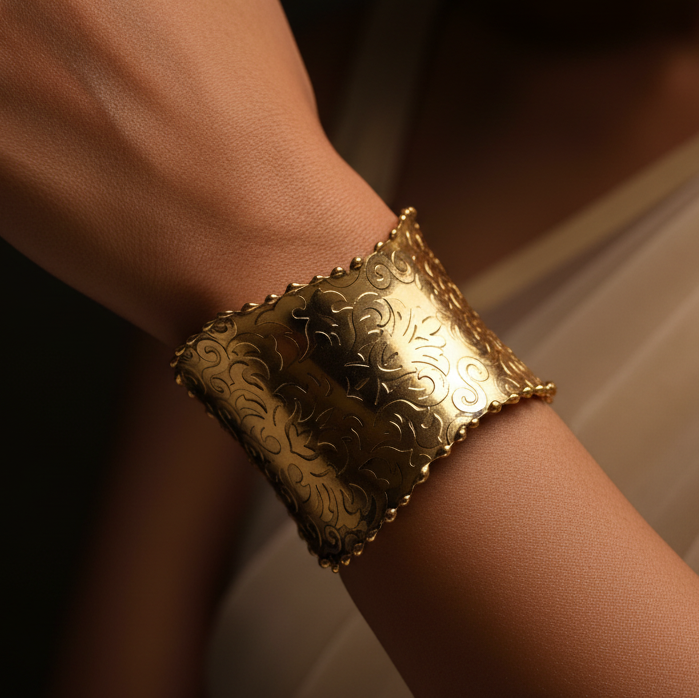 Bold Cuff Brass Bangle