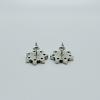 Bagher Chokh | Tiger Eye Sterling Silver Earrings