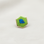 Sabuj Pakhi | Hand Painted Bird Brooch