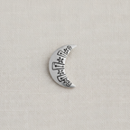 Sada Chand | White Half Moon Handpainted Brooch