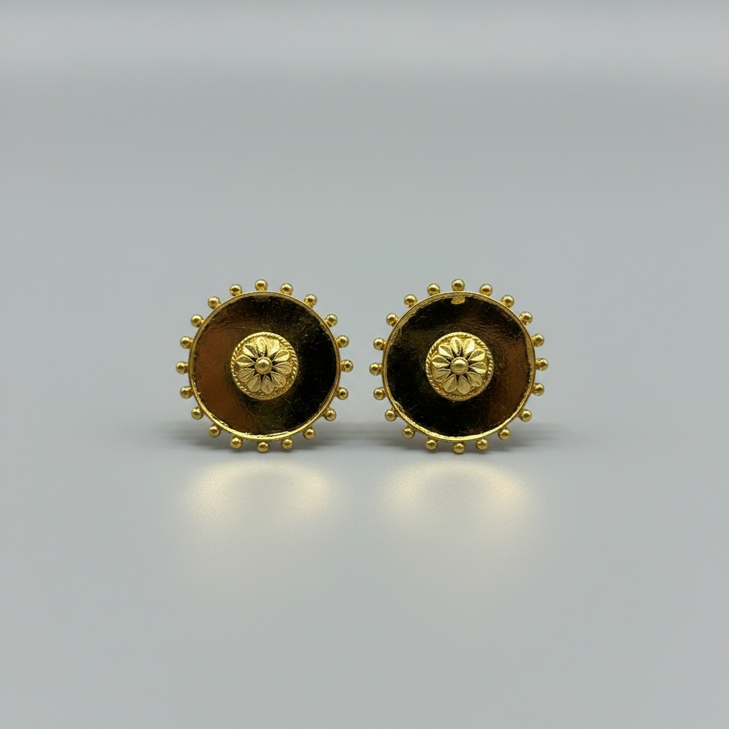 Charkar Gaan | Chorka Brass Golden Earrings