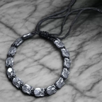 Black Thread Charm Anklet : Owl