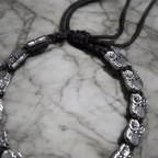Black Thread Charm Anklet : Owl