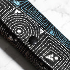 Black Kantha Spectacle Case - Handcrafted Bengali Eyewear Holder
